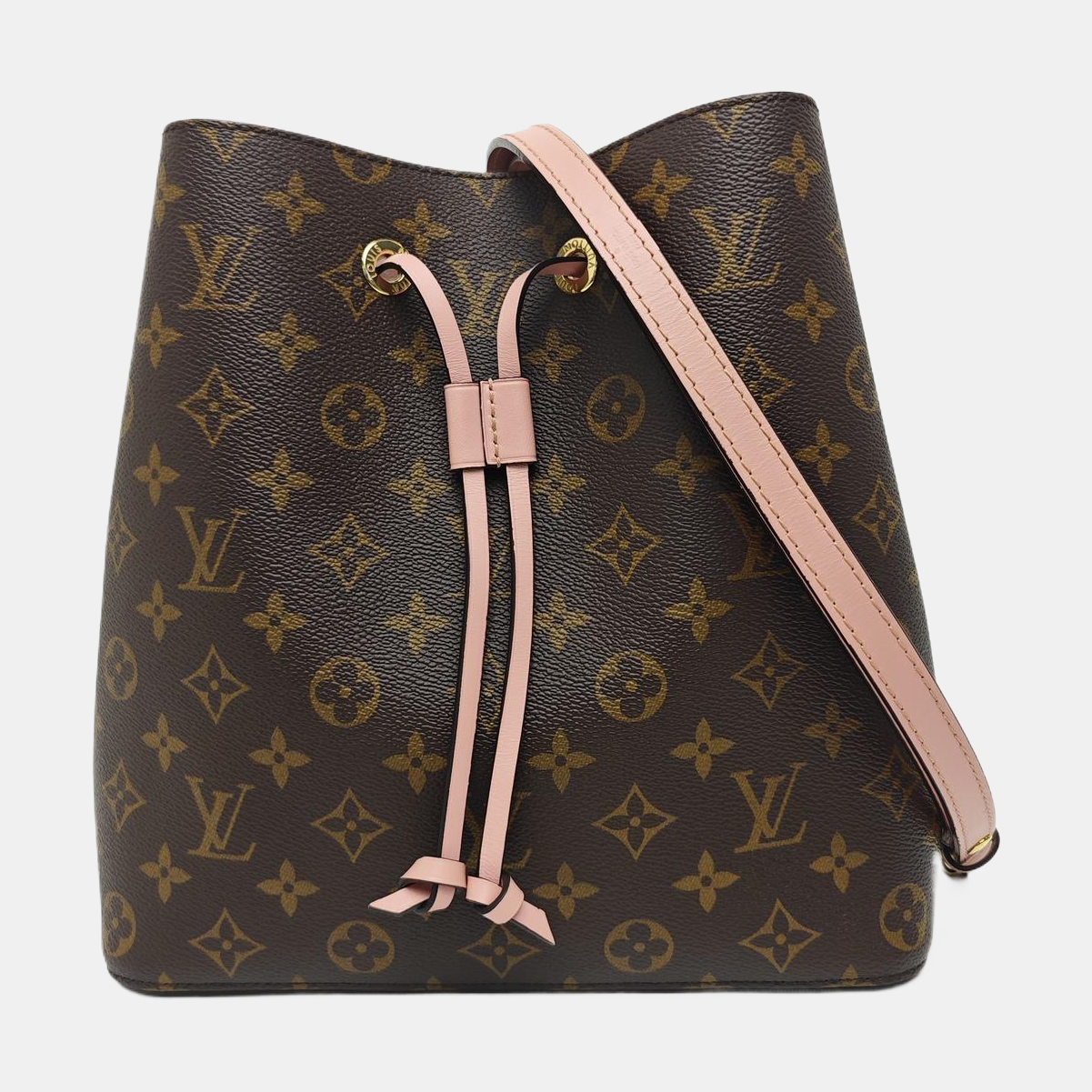 NÉONOÉ MM Monogram Coated Canvas Brown