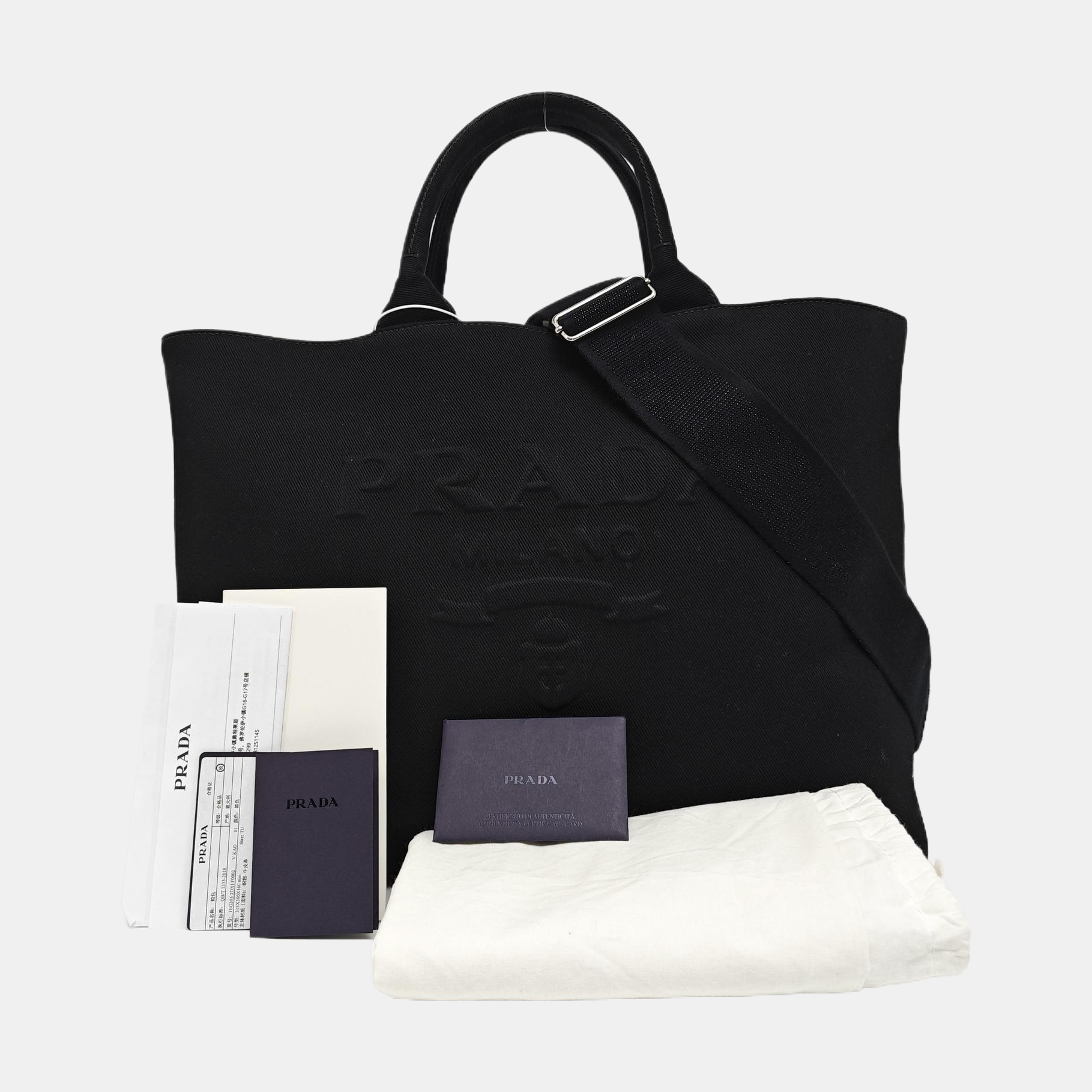 Fabric Tote Bag Black