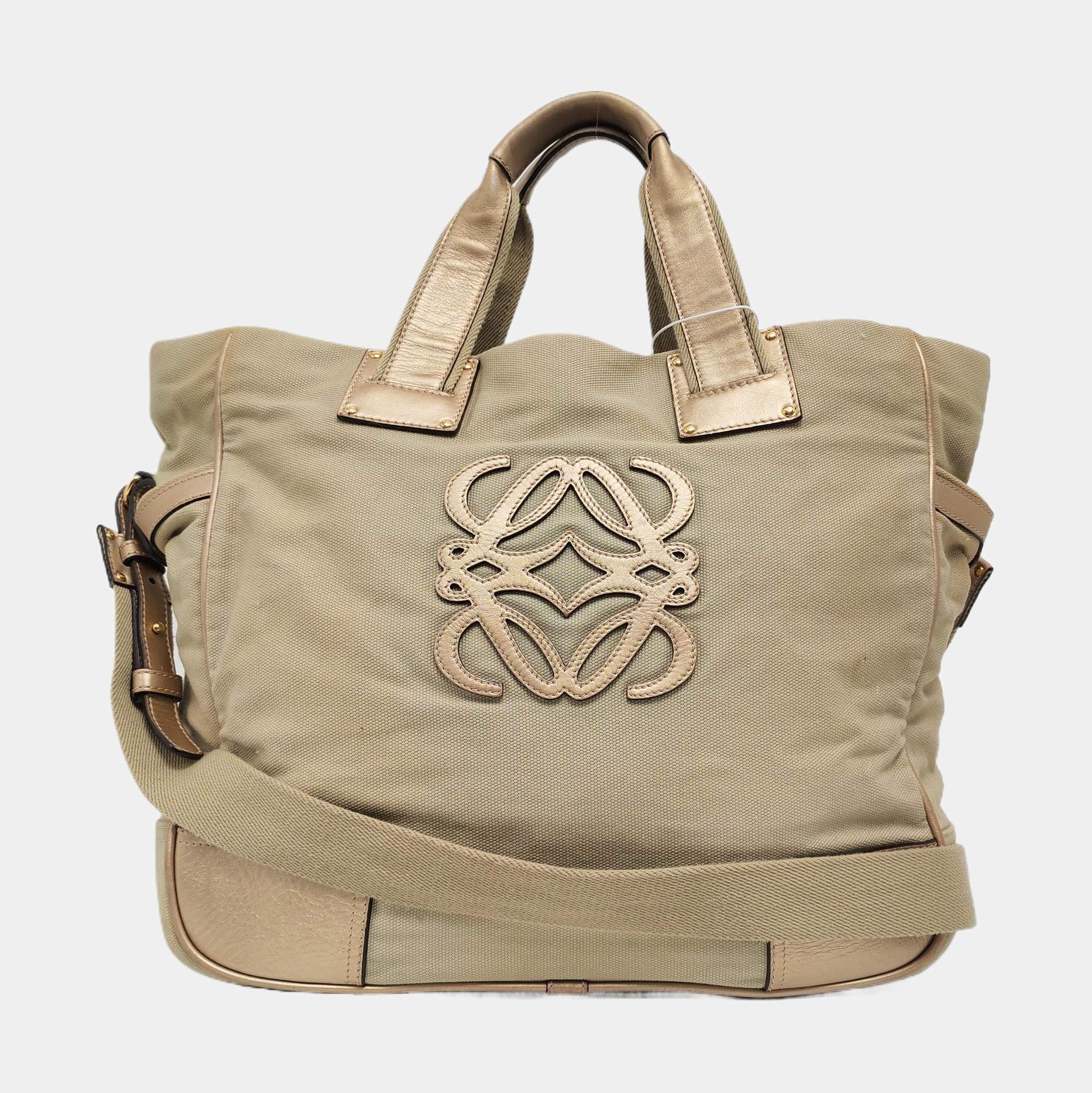 Canvas Shoulder Bag Beige