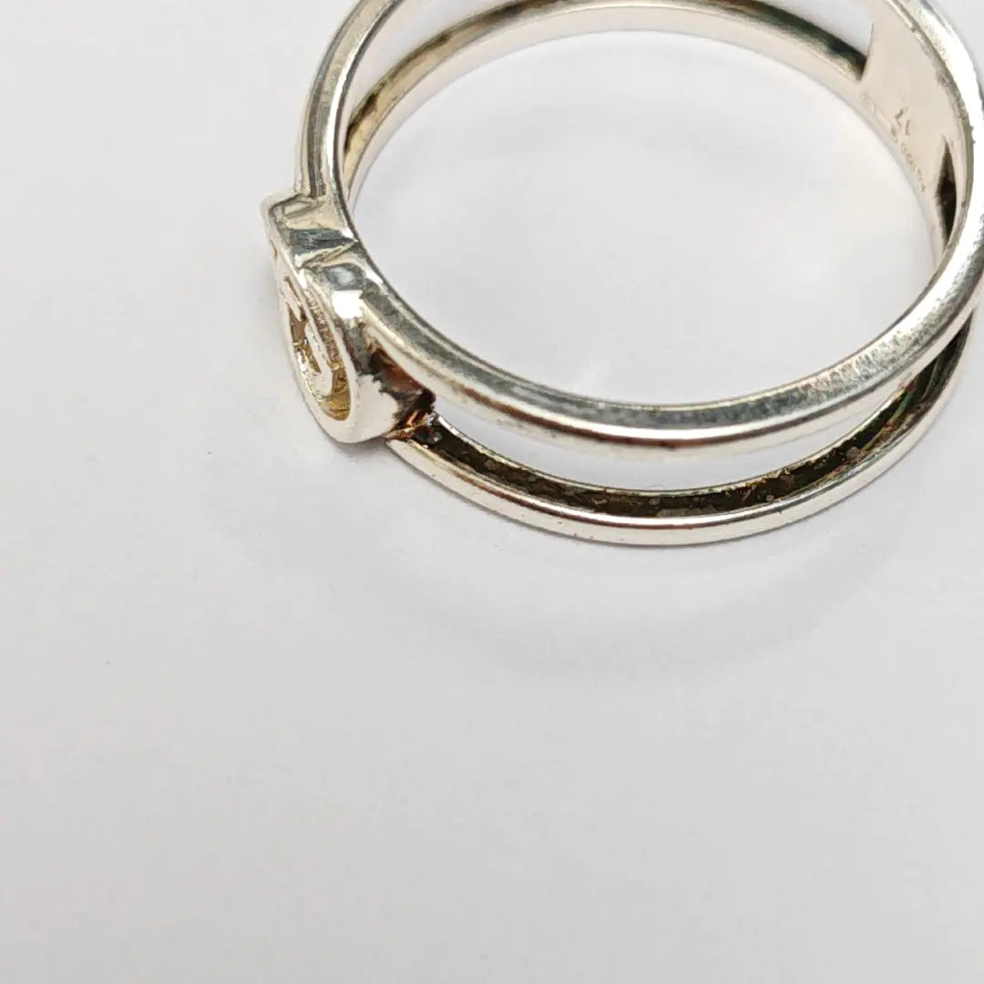 Interlocking G 925 Sterling Silver Ring EU 54