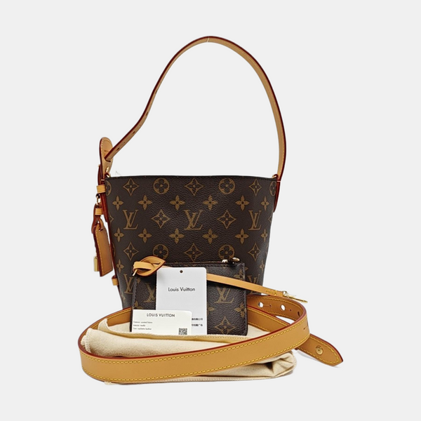 ALL IN BB Monogram Coated Canvas Brown