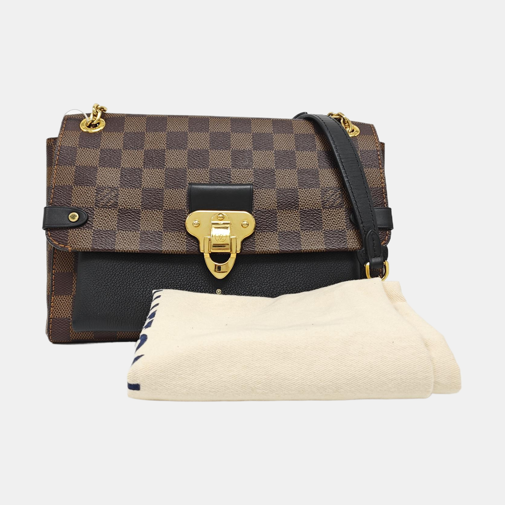 VAVIN PM Damier Ebene Coated Canvas Brown