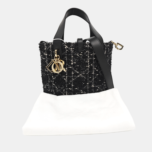 Toujours Small Cannage Wool Black