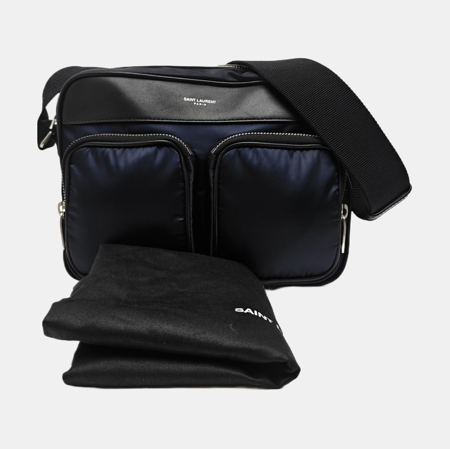 Nylon Shoulder Bag Blue