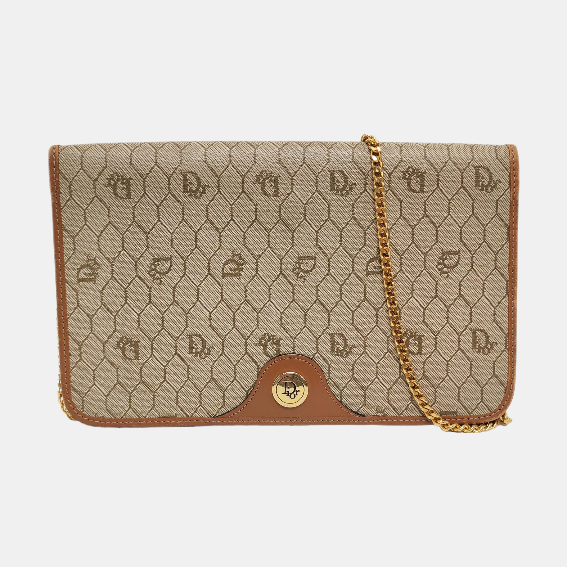 Vintage Honeycomb Coated Canvas Brown