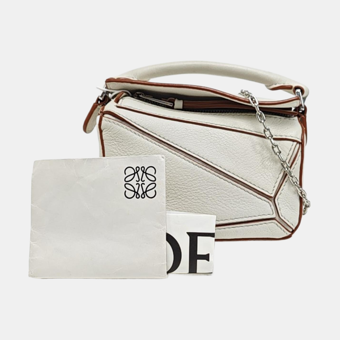 Puzzle Calfskin White