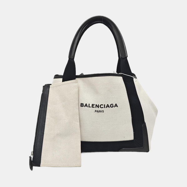 Navy Small Canvas White