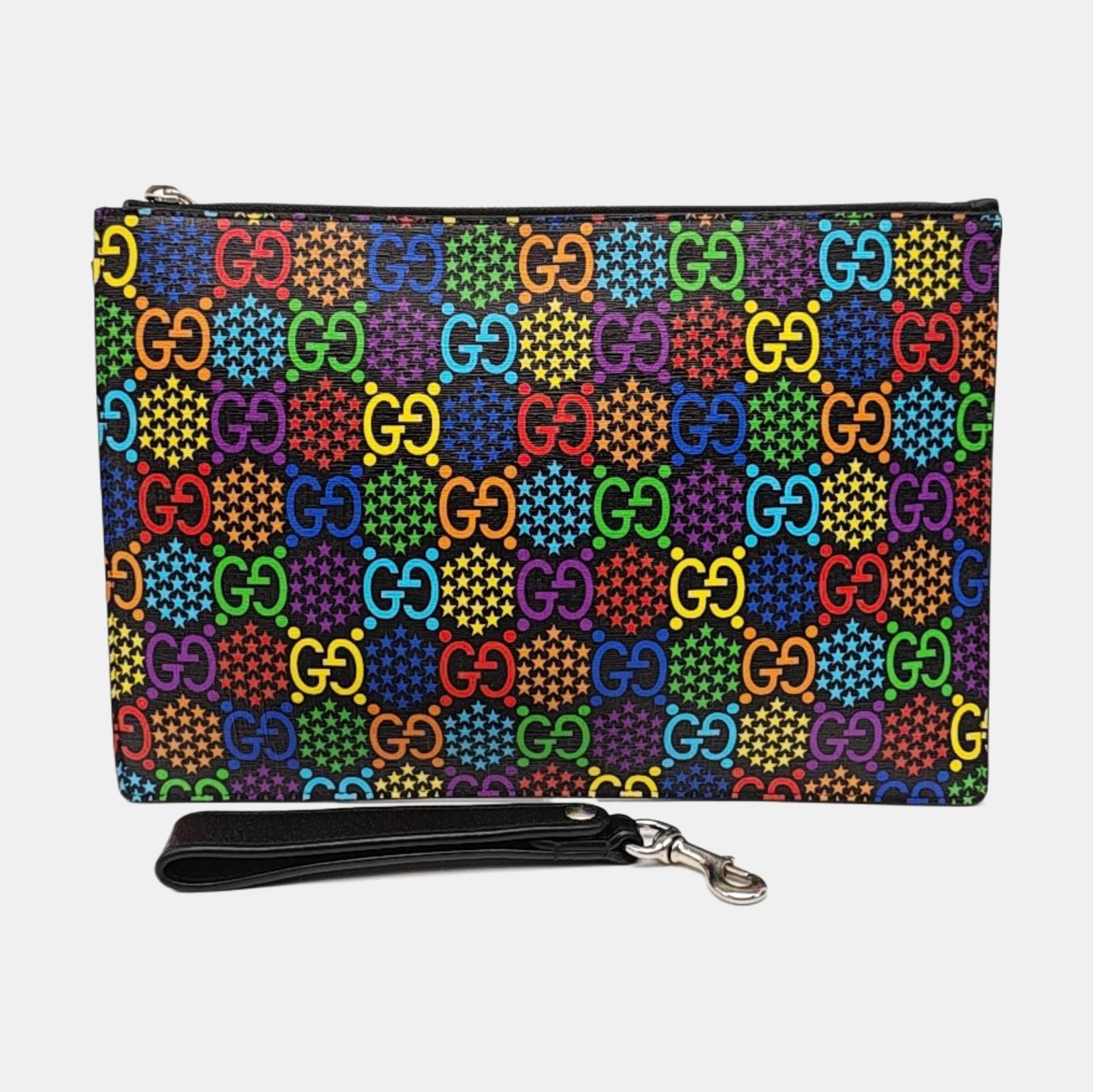 GG Supreme Monogram Coated Canvas Black
