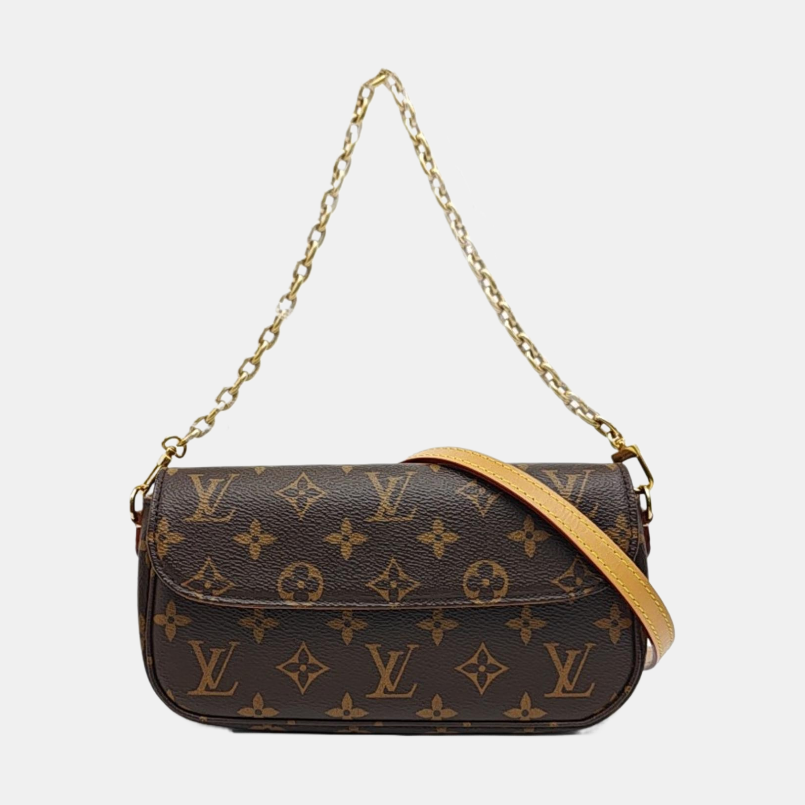 IVY Monogram Coated Canvas Brown