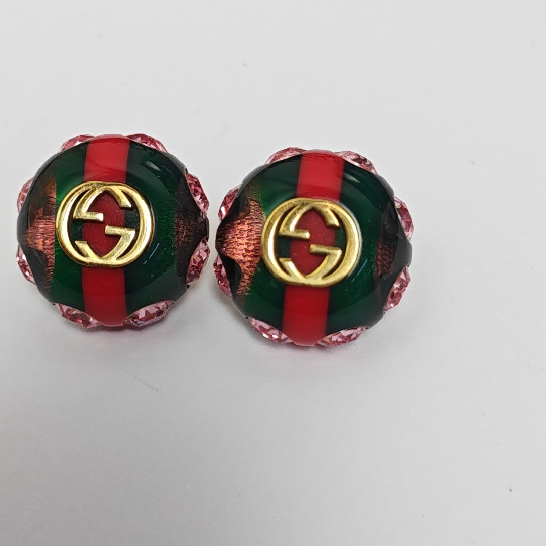 Interlocking G Metal Multicolor Stud Earrings