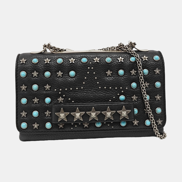 Calfskin Shoulder Bag Black