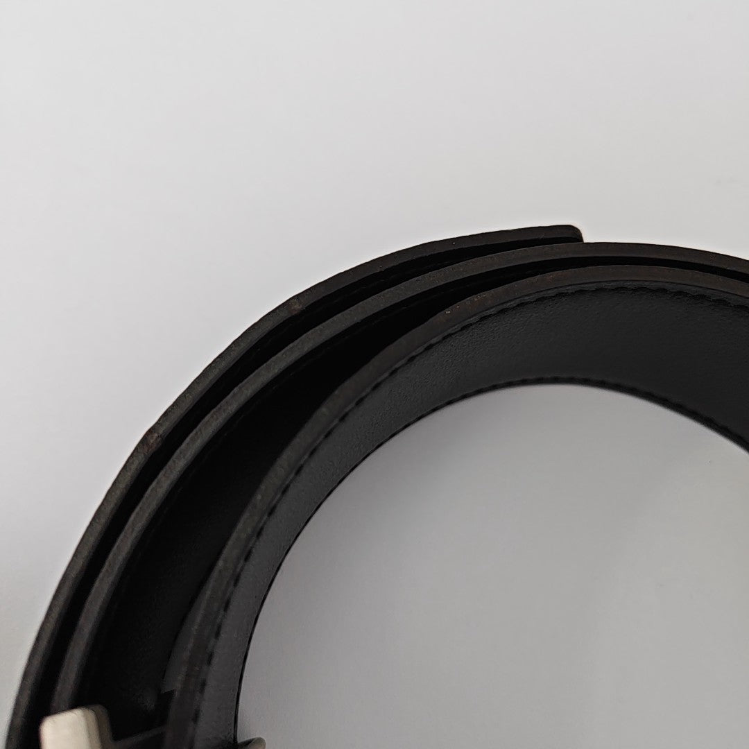 Leather Belt Gray