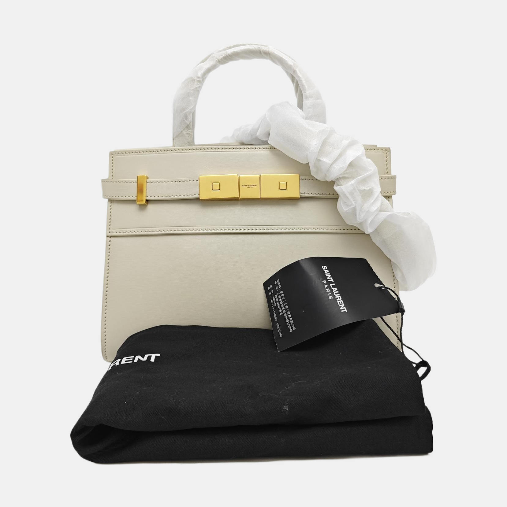 MANHATTAN Nano Calfskin White