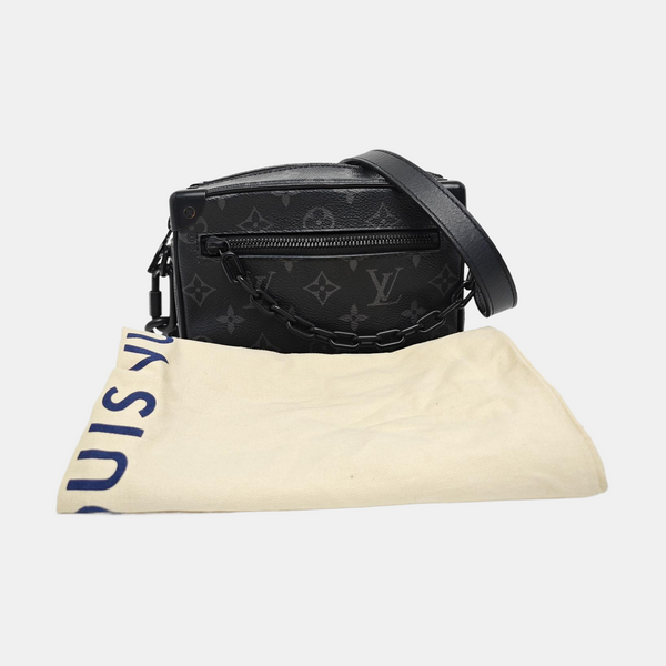 SOFT TRUNK Mini Monogram Coated Canvas Black