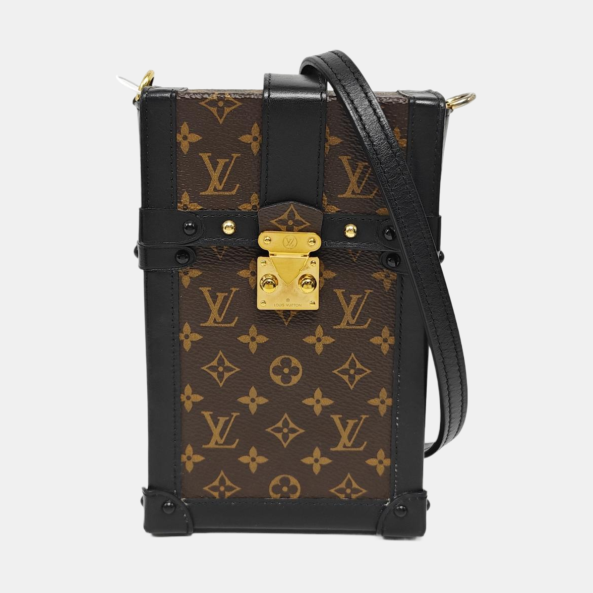 TRUNK Monogram Coated Canvas Brown
