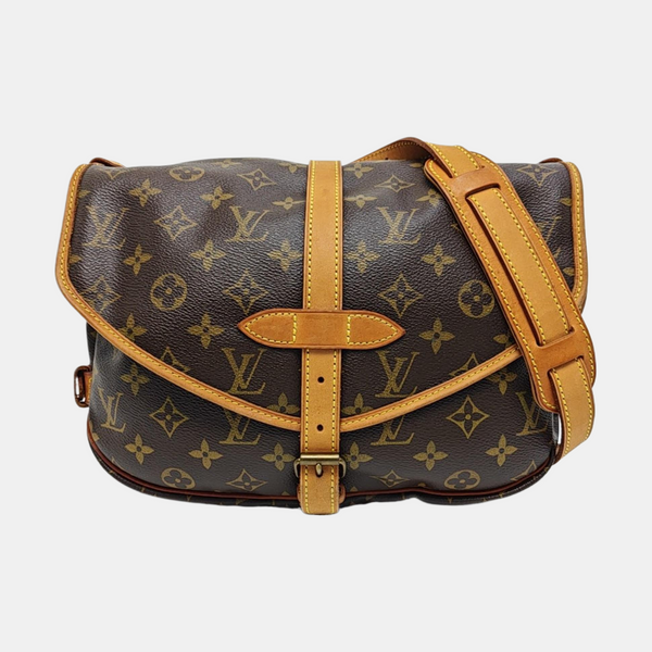 SAUMUR Monogram Coated Canvas Brown