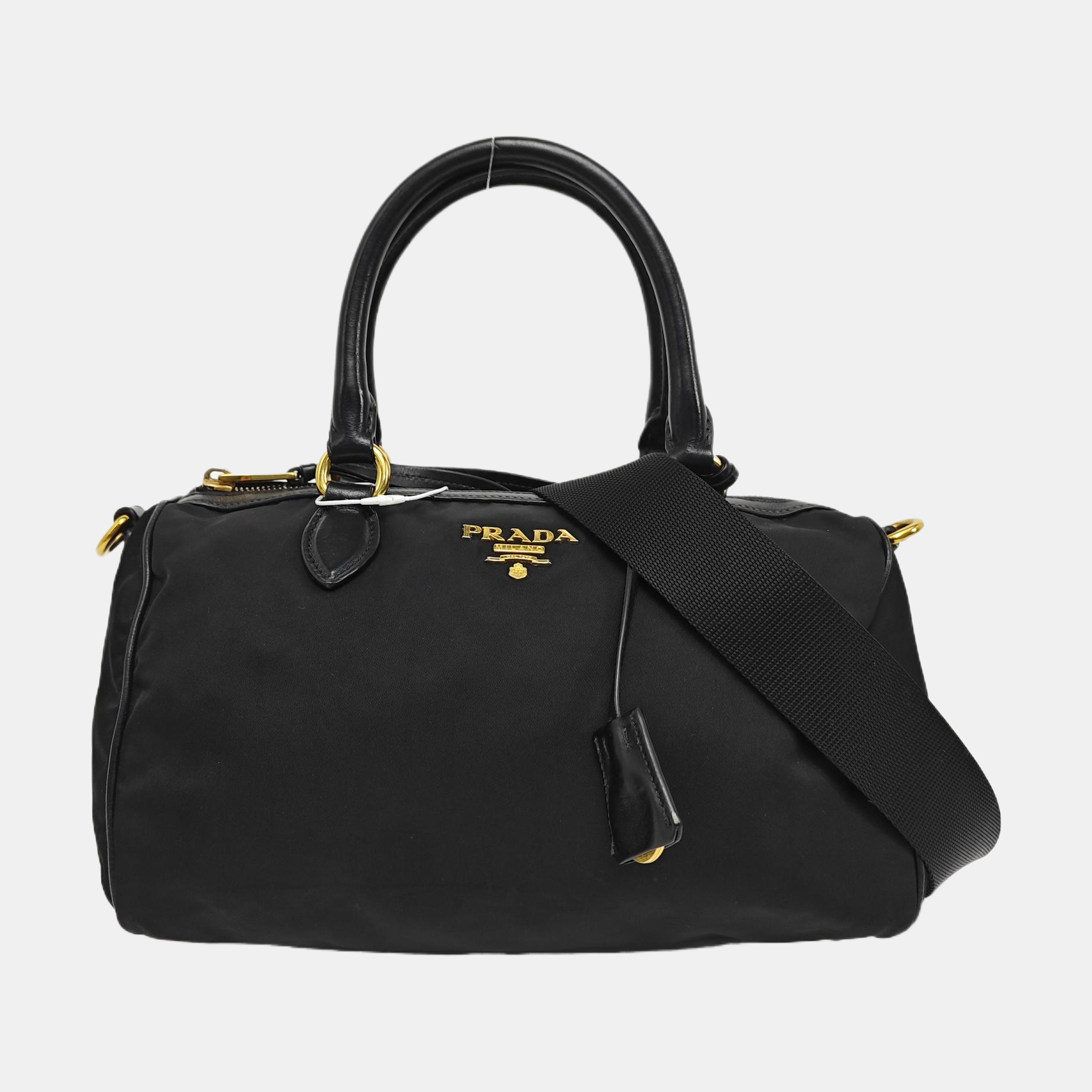 Nylon Shoulder Bag Black