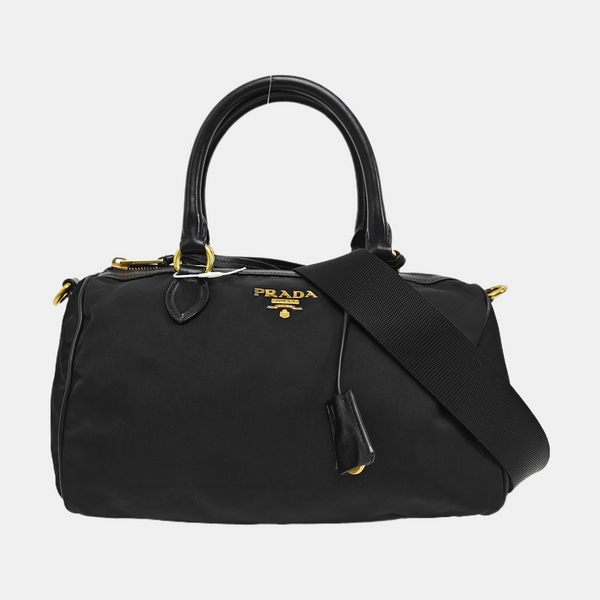 Nylon Shoulder Bag Black