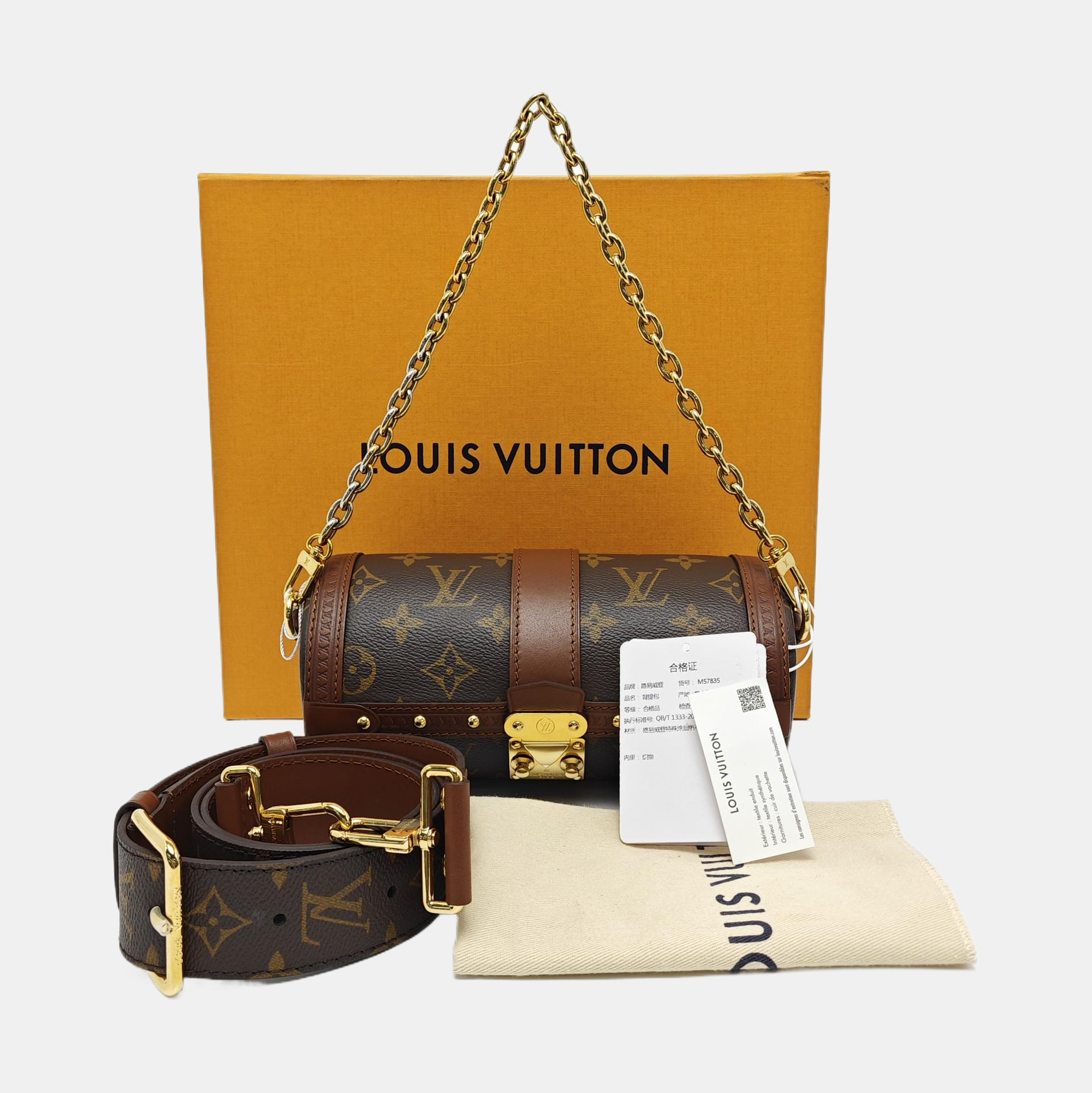 PAPILLON 19 Monogram Coated Canvas Brown