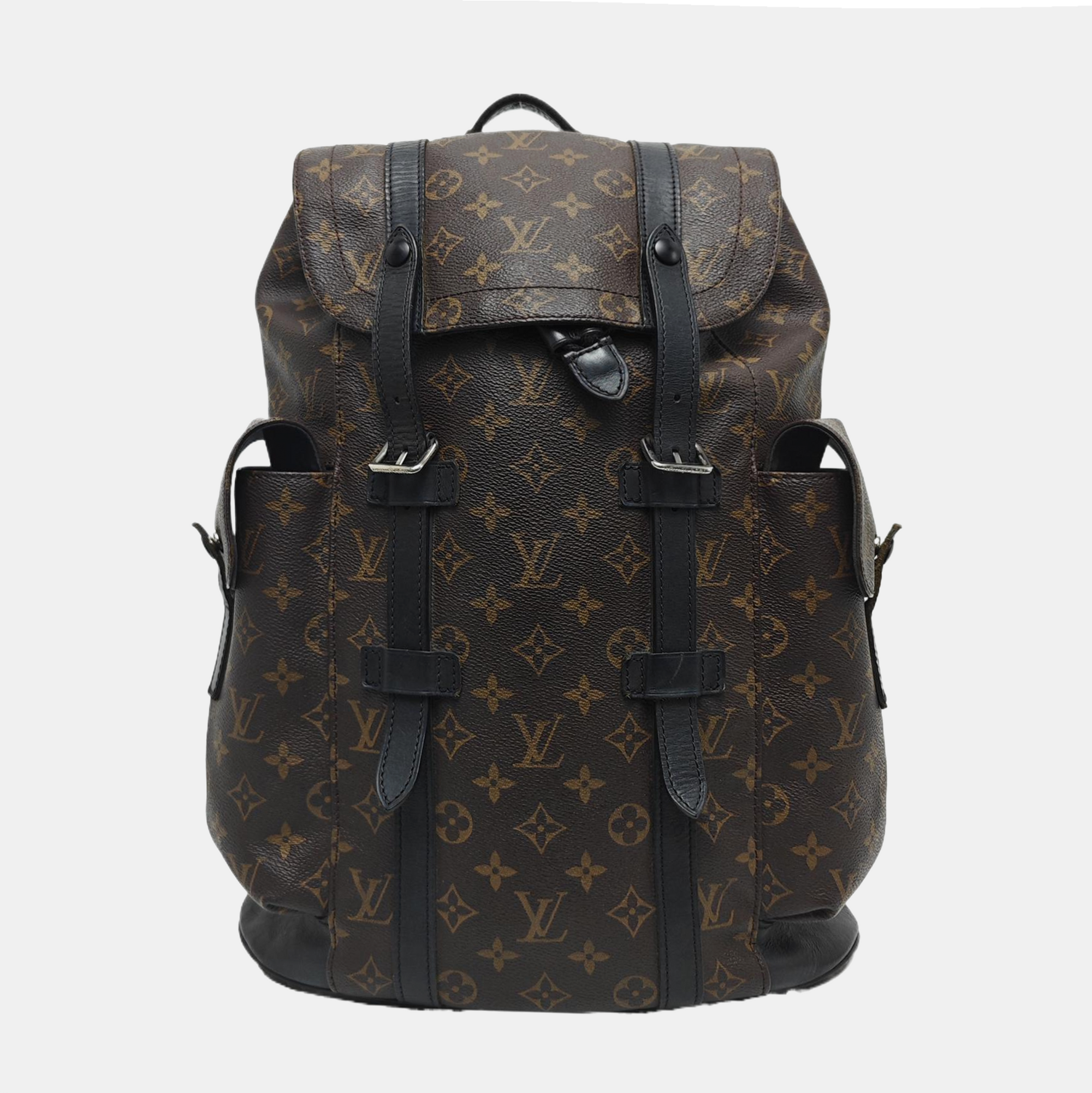 CHRISTOPHER MM Monogram Coated Canvas Brown