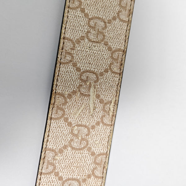 Leather Belt Beige