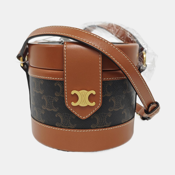 Authenticated pre-owned  TRIOMPHE Small Coated Canvas Brown - Crossbody Bag at Looply