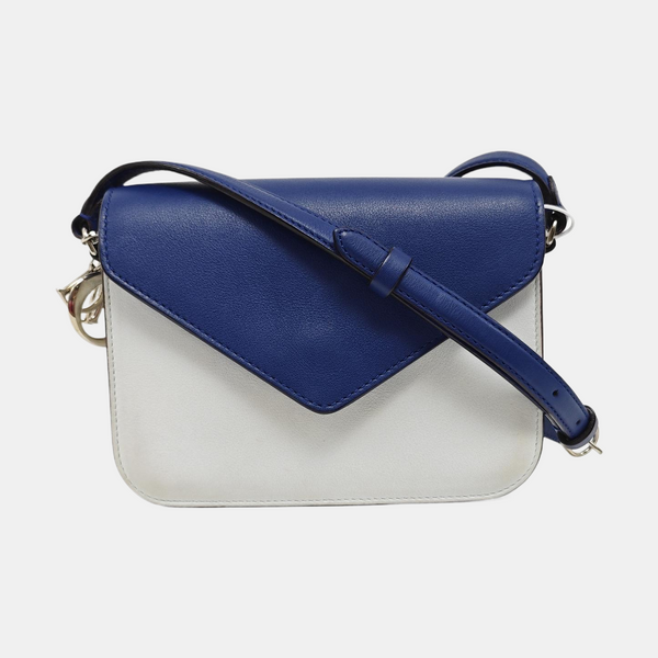 Calfskin Shoulder Bag Blue