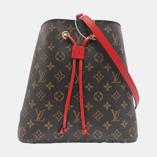 NÉONOÉ MM Monogram Coated Canvas Brown