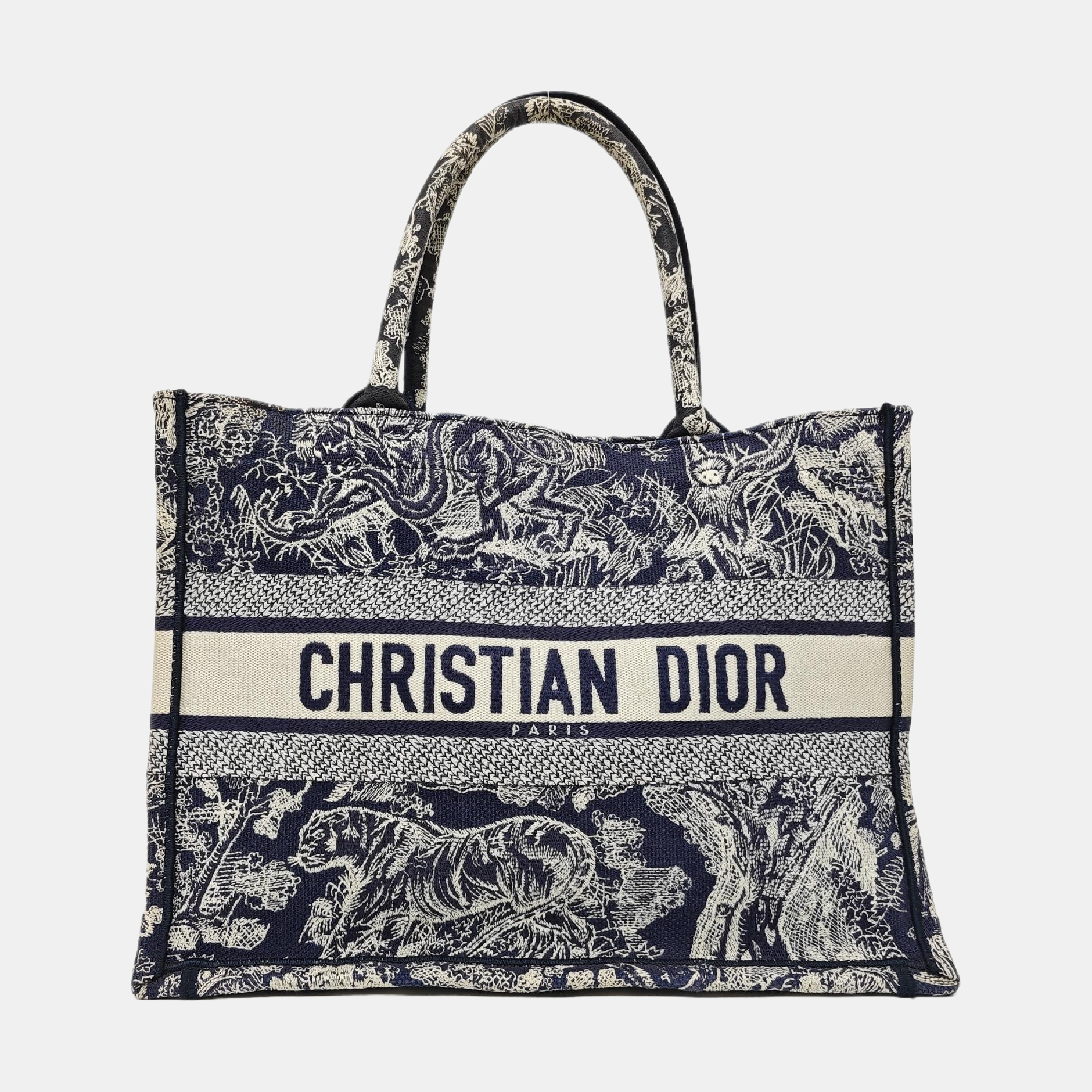 Book Tote Medium Canvas Blue