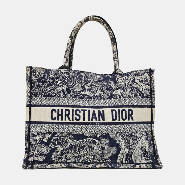 Book Tote Medium Canvas Blue