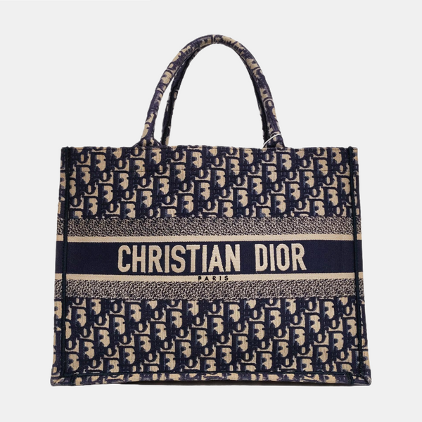 Book Tote Medium Canvas Blue