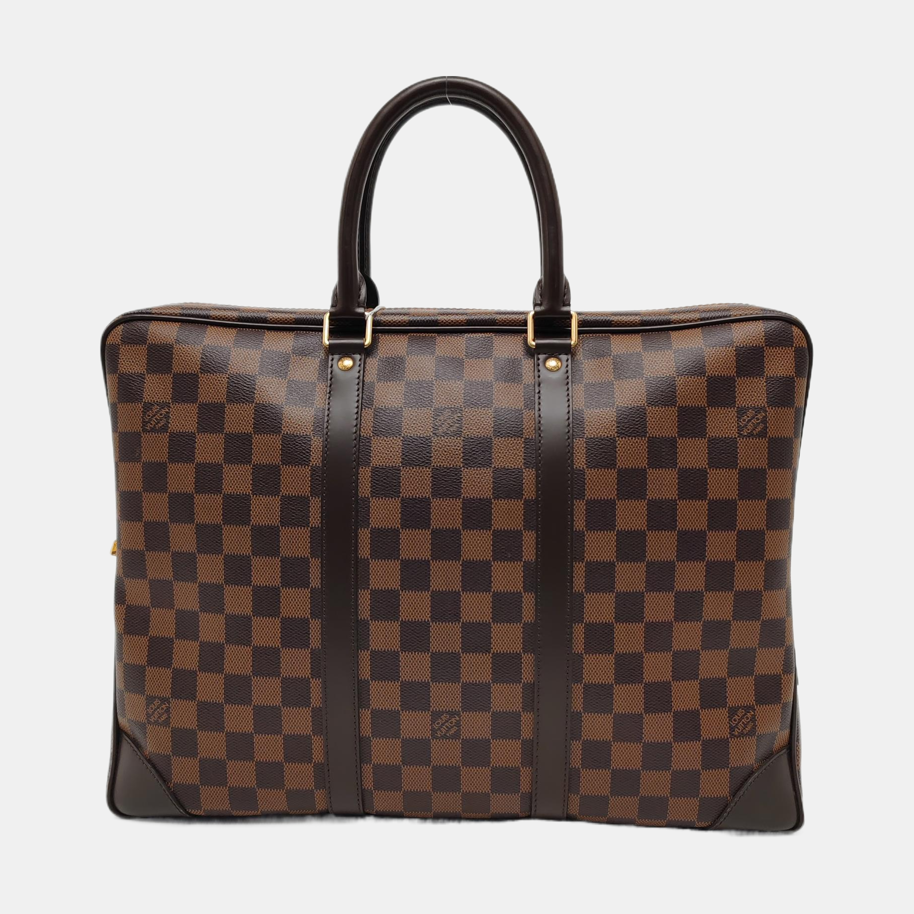 PORTE-DOCUMENTS Damier Ebene Coated Canvas Brown