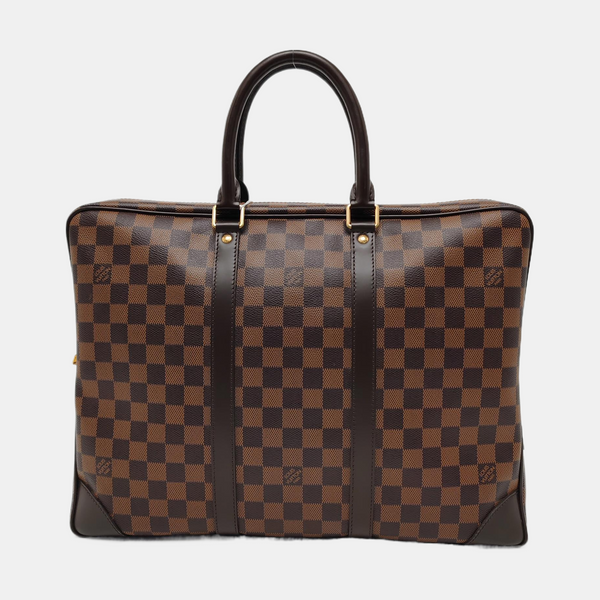 PORTE-DOCUMENTS Damier Ebene Coated Canvas Brown