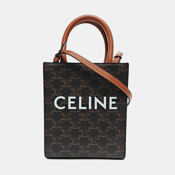 CABAS CELINE Mini Coated Canvas Brown