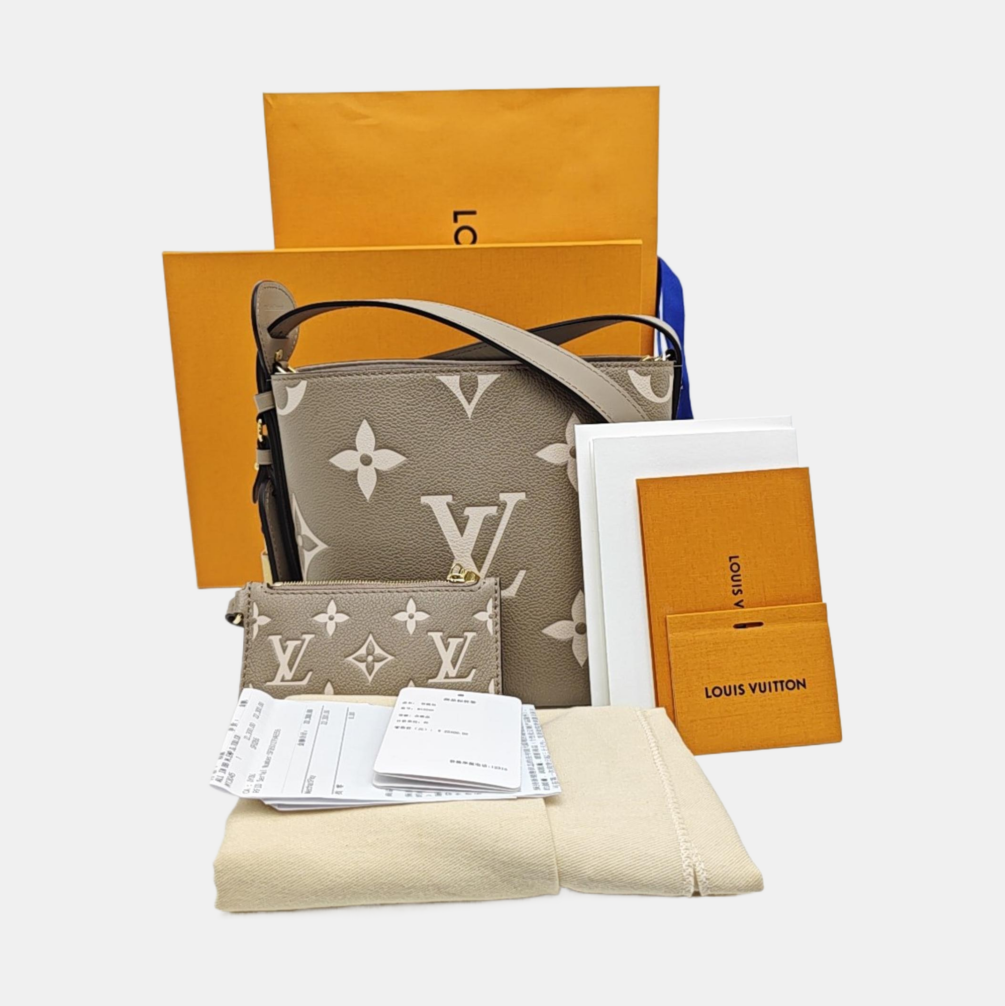 ALL IN BB Monogram Calfskin Gray