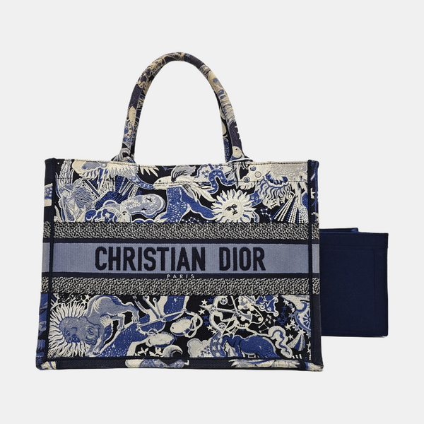 Book Tote Medium Canvas Blue