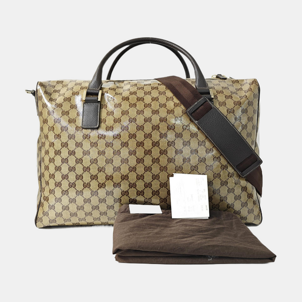 Monogram Coated Canvas Shoulder Bag Beige