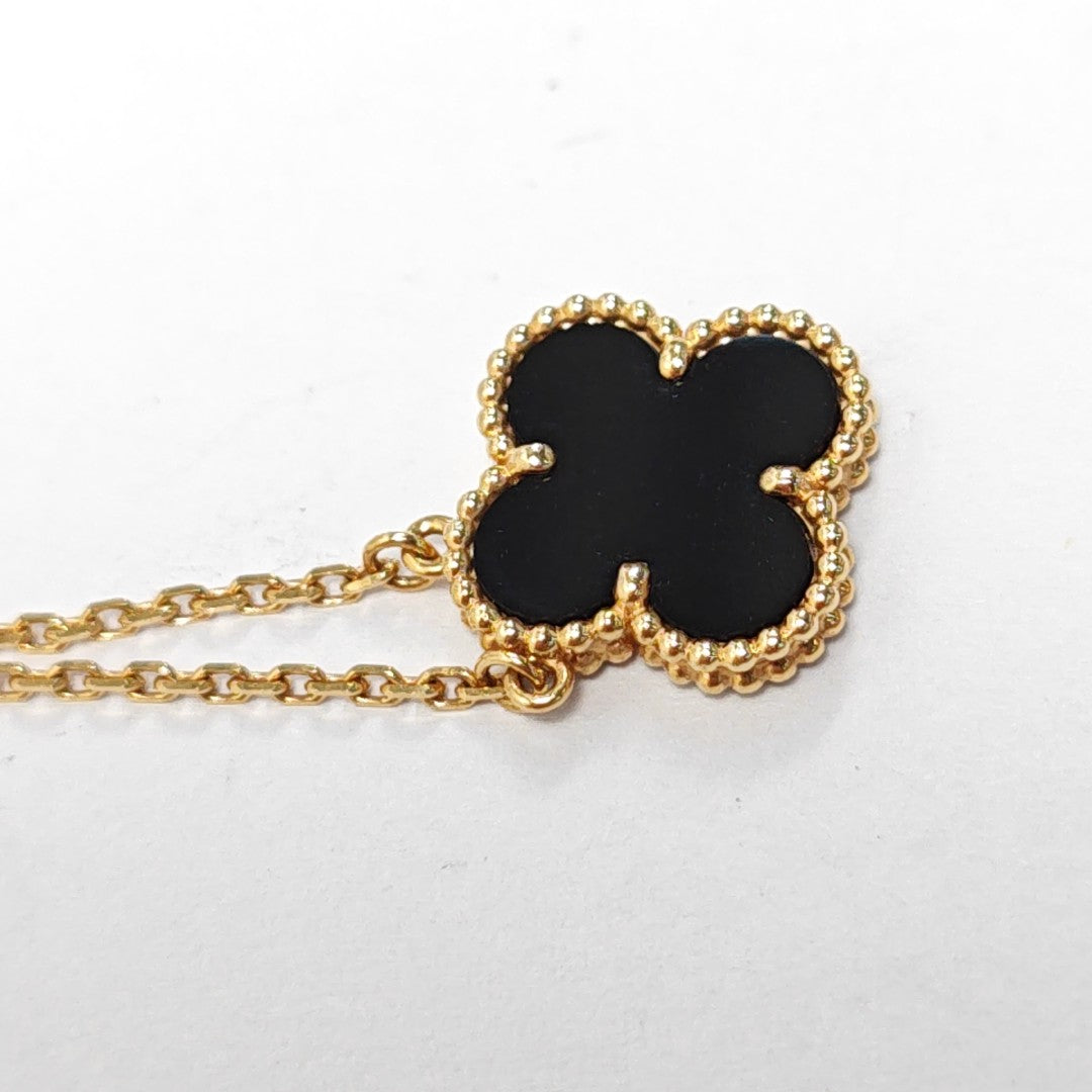 Vintage Alhambra 18k Gold Necklace