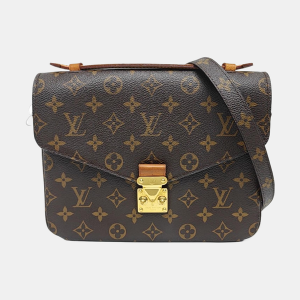 MÉTIS MM Monogram Coated Canvas Brown