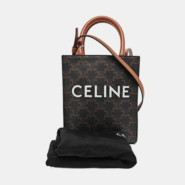 CABAS CELINE Mini Coated Canvas Brown