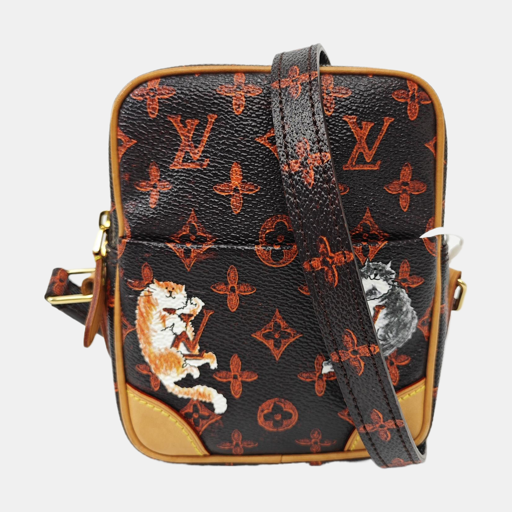 DANUBE Monogram Coated Canvas Brown