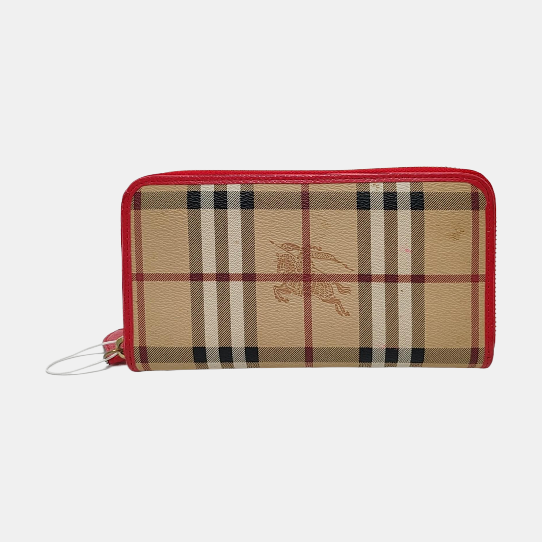 Coated Canvas Wallet Beige