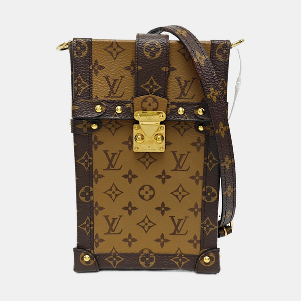 TRUNK Monogram Coated Canvas Brown