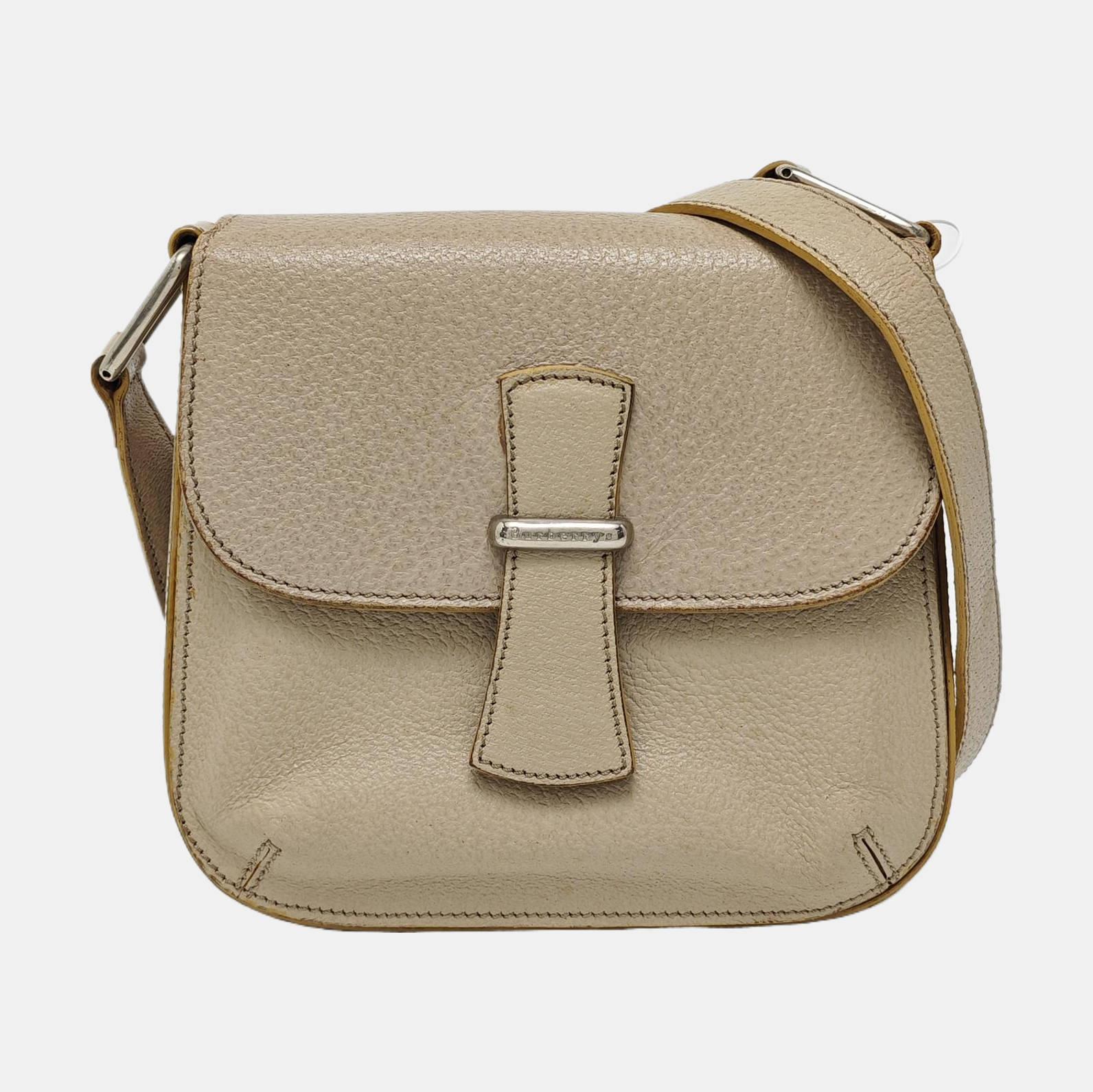 Calfskin Shoulder Bag Beige