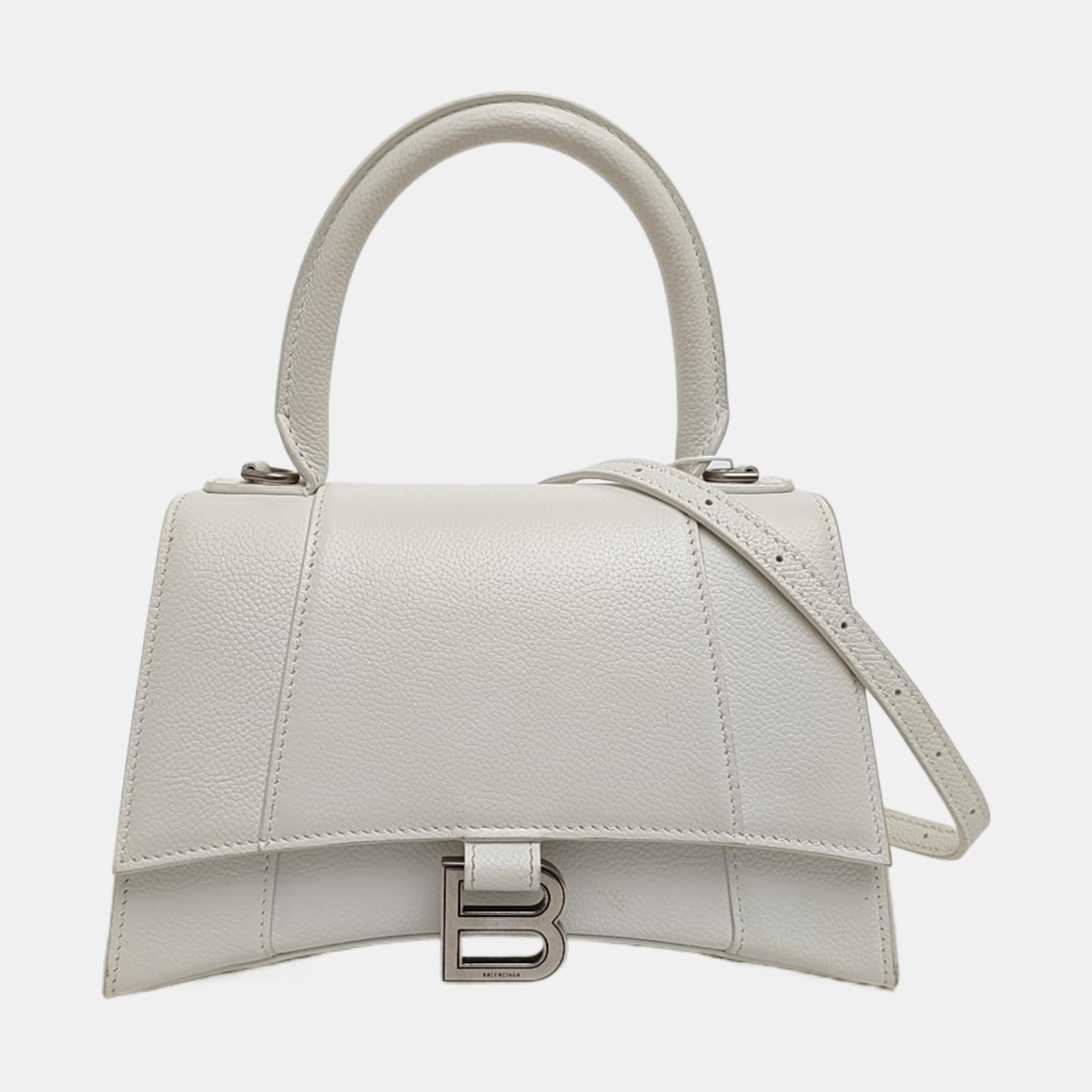Hourglass S Calfskin White
