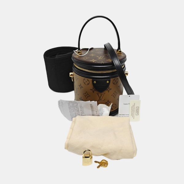 CANNES PM Monogram Coated Canvas Brown