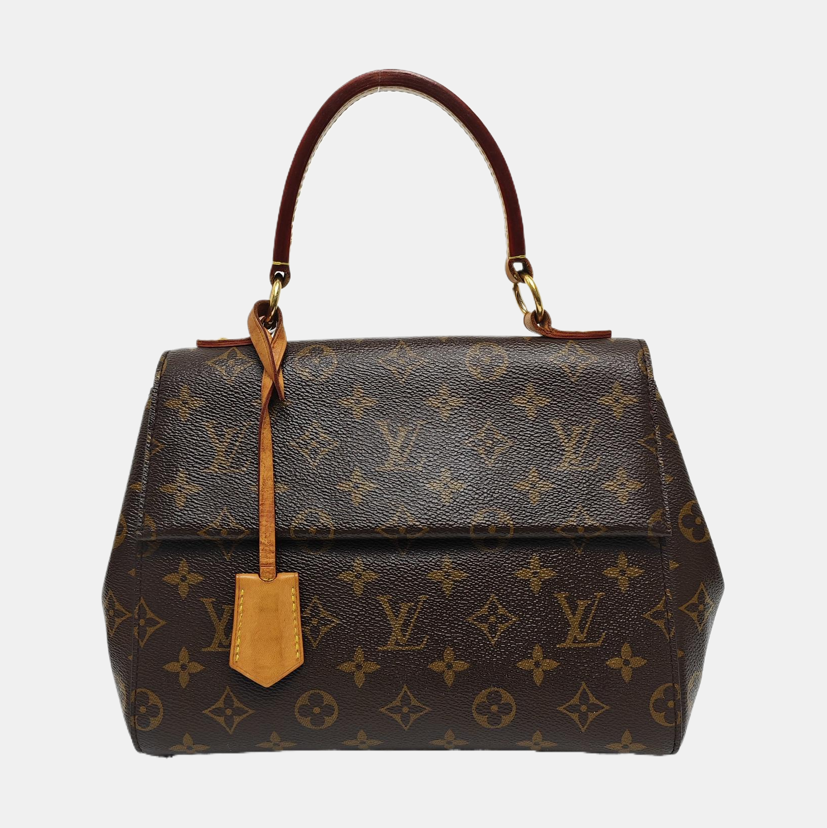 CLUNY PM Monogram Coated Canvas Brown