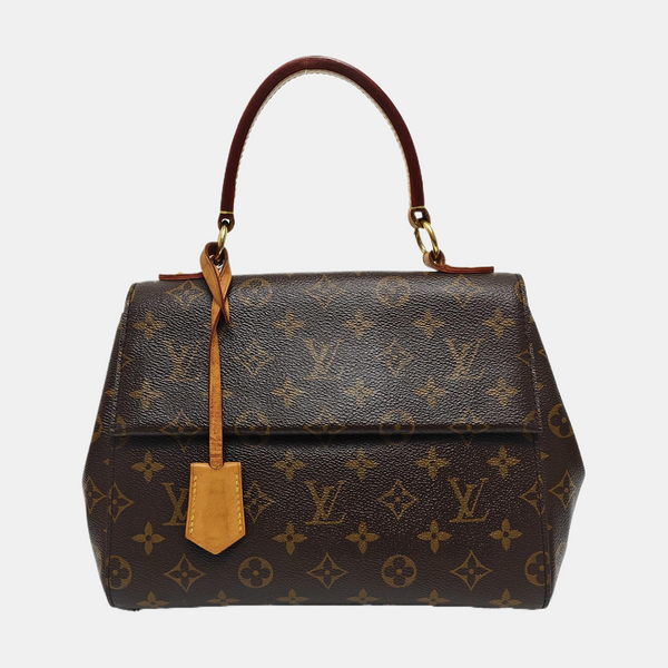 CLUNY PM Monogram Coated Canvas Brown