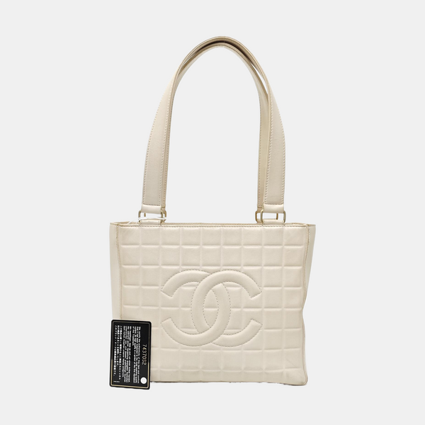 CHOCOLATE BAR Lambskin White