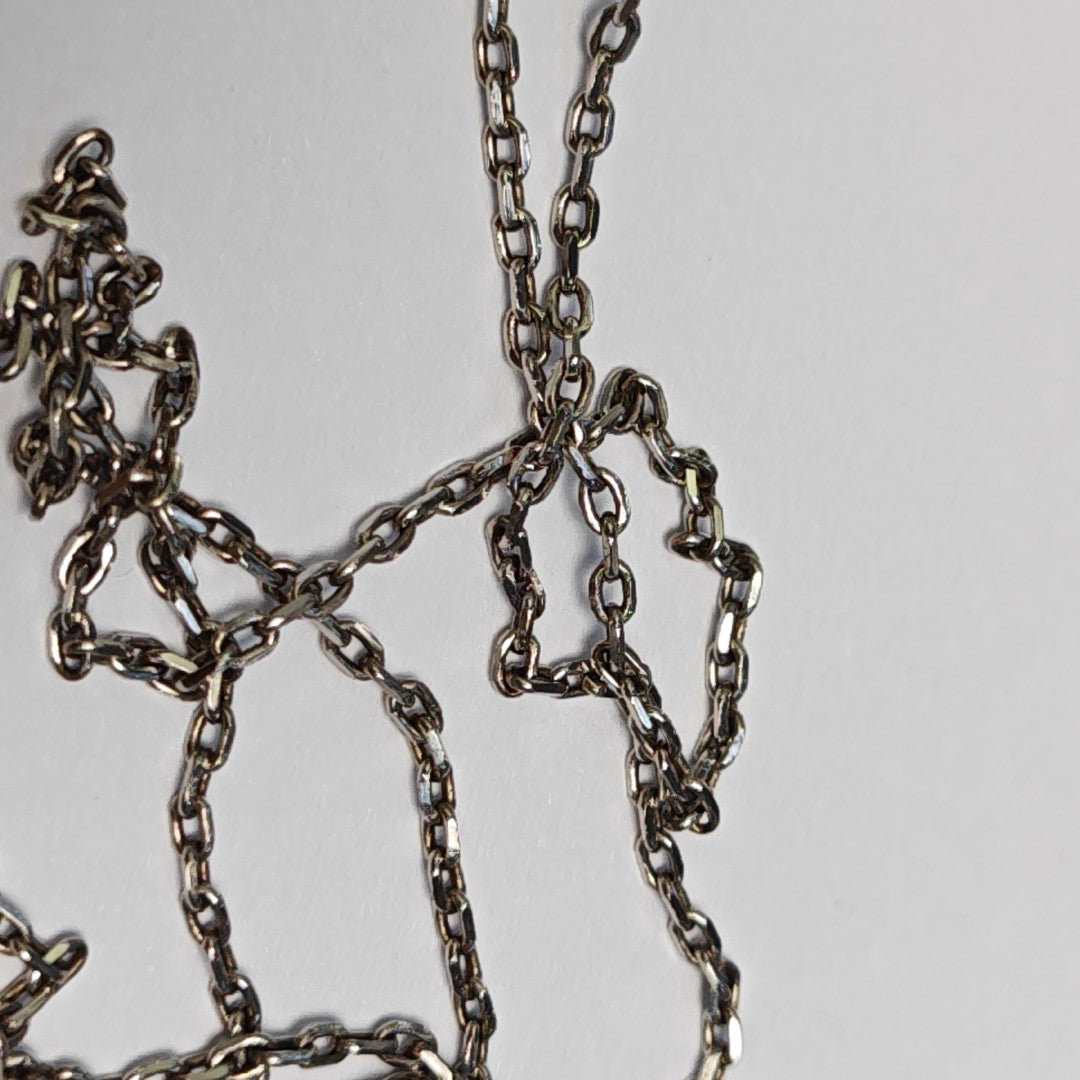 Pop H Metal Silver Necklace